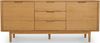 Sideboard Gorbin Eiche Natur 180 cm - 2 Türen, 3 Schubladen & Soft-Close Bild 5