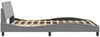vidaXL Bettgestell "Dover" Hellgrau 140x200 cm Stoff 373185 Bild 5