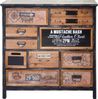 Apotheker-Schrank HWC-A43, Kommode, Tanne Holz massiv Vintage Shabby-Look 90x90x32cm Bild 5