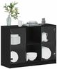 vidaXL Sideboard Schwarz Eichen-Optik 100 x 37 x 75,5 cm 3329302 Bild 3