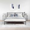vidaXL Nachttische mit 2 Schubladen 2 Stk. Betongrau 38x34x80 cm 861362 Bild 3