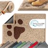 KESSER® Schmutzfangmatte rutschfeste Fußmatte für Innen- & Außenbereich waschbar & wetterfest | Türmatte Wohnungseingang | Teppich für Büro & Vorzimmer | Fußabtreter Fußabstreifer Motiv, Taupe / Grau, 90x150cm Bild 1