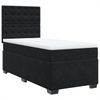vidaXL Boxspringbett mit Matratze Schwarz 80x200 cm Samt 3293076 Bild 5