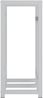 CLP Getränkekistenständer Stack aus Metall freistehend robust stabil,weiß 75x91x31 cm Bild 5