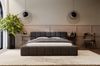 GRAINGOLD Alicante Doppelbett 180x200, Polsterbett mit Bettkasten, Velour-Stoff, Anthrazit Bild 3