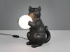 Besondere LED Tischleuchte Katzenlampe Schwarz, Höhe 30cm Bild 3