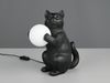 Besondere LED Tischleuchte Katzenlampe Schwarz, Höhe 30cm Bild 5