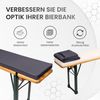 TexDeko Bankauflage Bierbankauflage 170cm 4,2cm XL mit Polsterung zum selber Aufziehen, (1 St), Variante: nach Wahl, Top Qualität Bild 4
