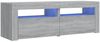 vidaXL TV-Schrank mit LED-Leuchten Grau Sonoma 120x35x40 cm 815685 Bild 2