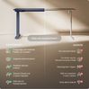 Desktronic HomeOne Elektrisch höhenverstellbarer Schreibtisch 160x80cm Blau/Weiß mit Memory-Funktion, Anti-Kollisions Technologie, USB-A und USB-C-Ladeanschlüssen Bild 5