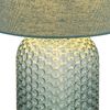 Tischleuchte, Glas Textil, blassgrün, H 50 cm Bild 5