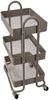 Servierwagen >RAJA< in grau, Lackiert, Metall - 46x78x34cm (BxHxT) Bild 2