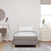 vidaXL Boxspringbett mit Matratze Taupe 80 x 200 cm Stoff 3398525 Bild 3