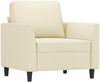 vidaXL Sessel Creme 60 cm Kunstleder 359324 Bild 2