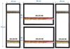 Wandregal-Set 4-teilig Riverboat 110 x 25 x 75 cm Bild 4