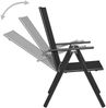 vidaXL 7-tlg. Garten-Essgruppe Aluminium Schwarz 3070650 Bild 5