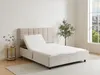 Dekoratives Bettgestell mit elektrischer Relaxfunktion - 2x48 Teller - 2 x 70 x 190 cm - Stoff - Beige - PITUS von YSMÉE Bild 5