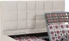 Dekoratives Bettgestell mit elektrischer Relaxfunktion - 2x48 Teller - 2 x 70 x 190 cm - Stoff - Beige - PITUS von YSMÉE Bild 4