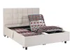 Dekoratives Bettgestell mit elektrischer Relaxfunktion - 2x48 Teller - 2 x 70 x 190 cm - Stoff - Beige - PITUS von YSMÉE Bild 2