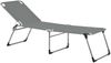 Dreibeinliege Amigo aus Aluminium mit Armlehne, Grau Bild 2