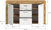 xonox. home Wohnen Jam X8BK6T01 Sideboard Schrank Lowboard Wohnzimmerschrank in Wotan Eiche Melamin und weiß Melamin, ca. B/H/T: 125 x 80 x 35 cm Bild 4