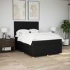 vidaXL Boxspringbett mit Matratze Schwarz 140x200 cm Stoff 3294374 Bild 5