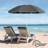 Sekey Sonnenschirm Ø 160 cm Balkonschirm Rund Strandschirm Sonnenschirm mit Schutzhülle, LxB: 160,00x160,00 cm, Neigungswinkel verstellbar, Höhe verstellbar, mit Tragetasche Bild 2
