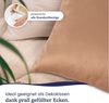 Gentle North Kopfkissen (35x35 cm groß) - 2er Set Kissen für Bett und als Dekokissen - Mit Reißverschluss für Füllung - Sofakissen - Zierkissen für Couch und Sofa - Ökotex - Waschbar bis 60° - Weiß Bild 3