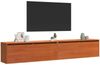 vidaXL Wandschrank mit Regal mit Tür Wachsbraun Massives Kiefernholz 869862 Bild 3