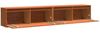 vidaXL Wandschrank mit Regal mit Tür Wachsbraun Massives Kiefernholz 869862 Bild 5