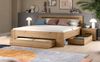 Schlafzimmer Set Cooper in Eiche und grau Liegefläche 180 x 200 cm Bild 2