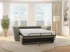 Vente-unique - RIZORA Sofa Stoff Schokoladenbraun - B 223 cm96 cm x H 93 cm x L 230 cm Bild 2