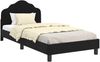 vidaXL Kinderbettgestell mit Kopfteil Schwarz 90 x 190 cm Samt 42010952 Bild 2