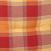 GO-DE Niederlehner-Auflage Classic 100 x 50 x 7 cm, rot kariert Bild 2