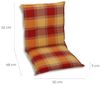 GO-DE Niederlehner-Auflage Classic 100 x 50 x 7 cm, rot kariert Bild 4
