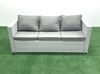 Fimous Gartenmöbel im Freien Polyrattan 6-Sitzer Rattan Garten Sofa Set Hellgrau gemischt Bild 3