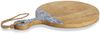ZELLER 25692 Schneide-/ Servierbrett BLAU mit Griff, Mangoholz, ca. 43 x 30 x 2 cm Bild 1