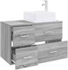 vidaXL Badezimmermöbel-Set 2 pcs Grau Sonoma Holzwerkstoff 3403965 Bild 3