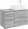 vidaXL Badezimmermöbel-Set 2 pcs Grau Sonoma Holzwerkstoff 3403965 Bild 2