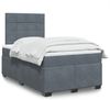 vidaXL Boxspringbett mit Matratze Dunkelgrau 120x200 cm Samt 3293183 Bild 1