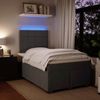 vidaXL Boxspringbett mit Matratze Dunkelgrau 120x200 cm Samt 3293183 Bild 5