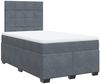 vidaXL Boxspringbett mit Matratze Dunkelgrau 120x200 cm Samt 3293183 Bild 3