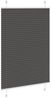 vidaXL Plissee Schwarz 90x150 cm Stoffbreite 89,4 cm Polyester 4015141 Bild 3