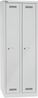 Bisley MonoBloc™ Garderobenschrank, 2 Abteile, je 1 Fach, Farbe lichtgrau Bild 2