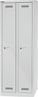 Bisley MonoBloc™ Garderobenschrank, 2 Abteile, je 1 Fach, Farbe lichtgrau Bild 3