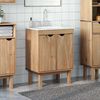 vidaXL Waschbeckenschrank OTTA 59x40x80 cm Massivholz Kiefer 4013460 Bild 3