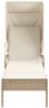 vidaXL Sonnenliegen 2 Stk. mit Dach und Tisch Beige Poly Rattan 3261573 Bild 4