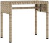 vidaXL Sonnenliegen 2 Stk. mit Dach und Tisch Beige Poly Rattan 3261573 Bild 5