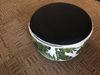 Primaster Sitzpouf aufblasbar weiß grün Ø 53 x 23 cm mit tropischen Blättern Bild 2
