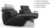 Sofanella 2-Sitzer MODICA Ledergarnitur Ledersofa Echtleder in Schwarz XXL: 314 Breite x 98 Tiefe Bild 2